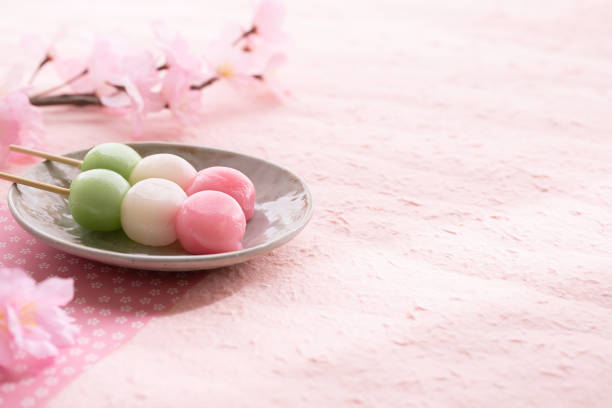 istock Hanami dumplings. Cherry blossom viewing image in Japan. 1459478498
