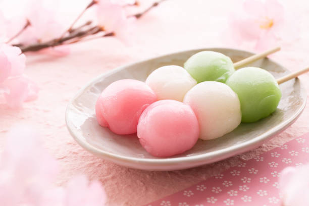 istock Hanami dumplings. Cherry blossom viewing image in Japan. 1459478503