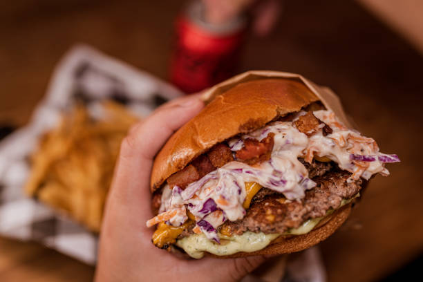 istock Hamburguer - Sandwich with beef burger, bacon, cheddar 1459479294