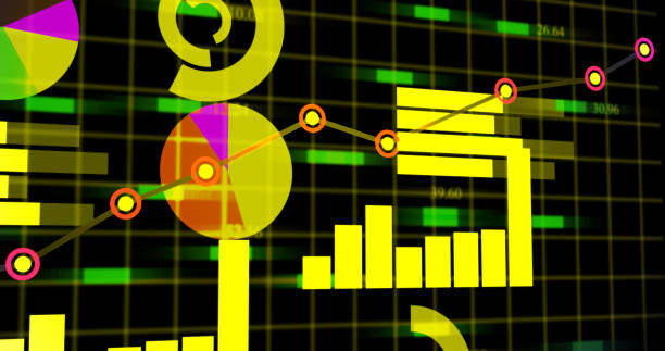 istock Financial business diagram. 4k bar graph and graph chart. 3d line graph growing up. business success presentation. 1459483300