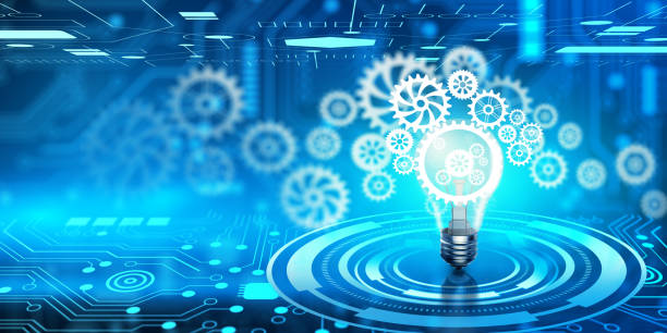 istock Business bright idea, Great idea for success, and Mixed media Concept. 3D Render. 1459484545