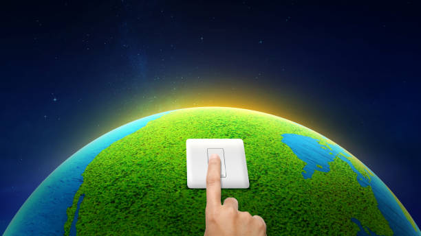 Earth Hour Concept stock photo