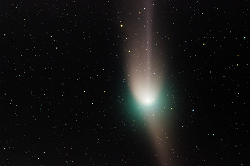 Photo of Comet 2022 E3 (ZTF) taken on Jan 24th, 2023 with a telescope and an equatorial mount