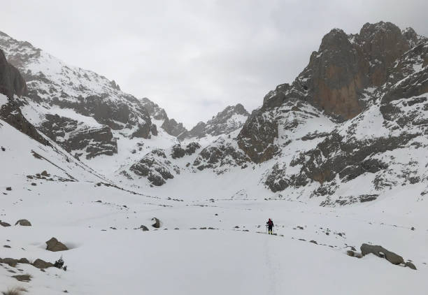 istock Mountaineer walking on Emli Valley 1459497258