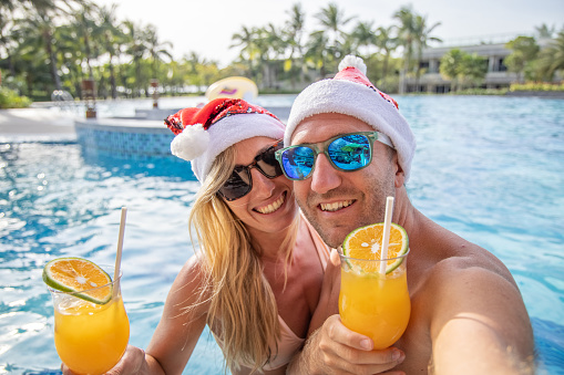 Tropical luxury Christmas vacation