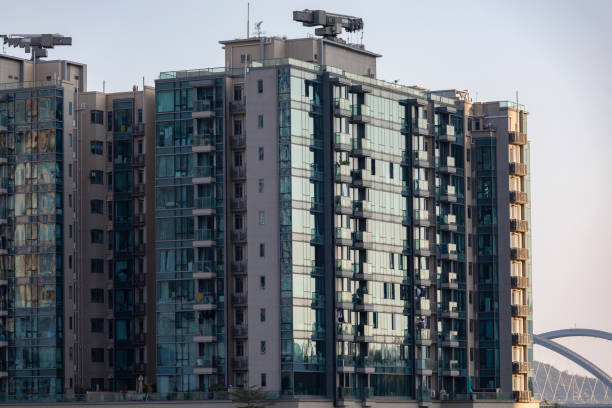 istock Wealthy  apartment is standing next to the bridge 1459506349