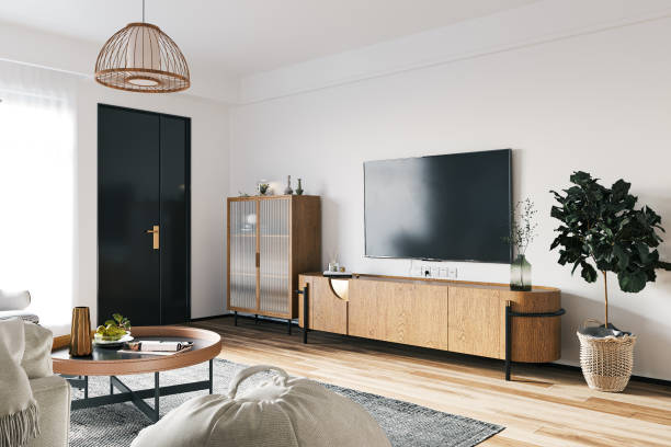 istock Interior Living Room Wall Mockup 1459512778
