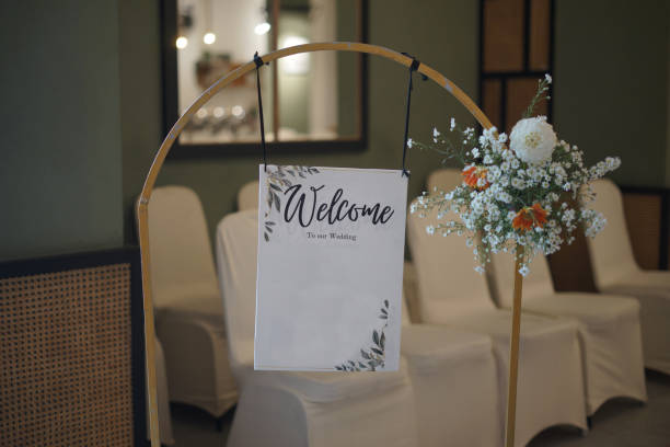 istock Chairs Arrangement for Indoor Wedding Ceremony 1459517521