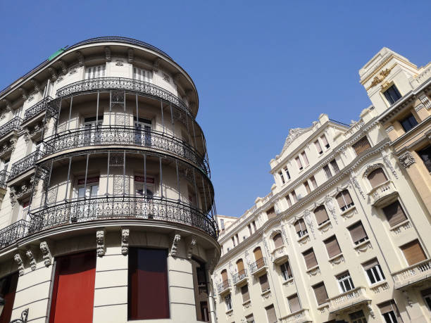istock Old fashioned residential building in Madrid, Spain 1459523302