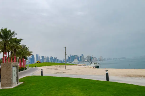 Photo of View of Doha Commercial District from MIA Park, Doha, Qatar