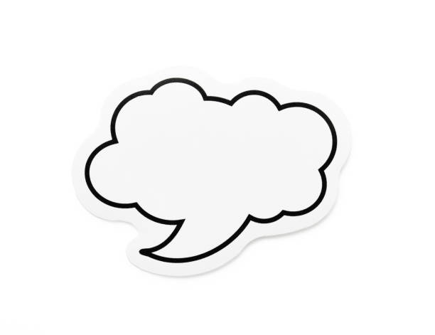 istock Isolated shot of speech bubble on white background 1459532948