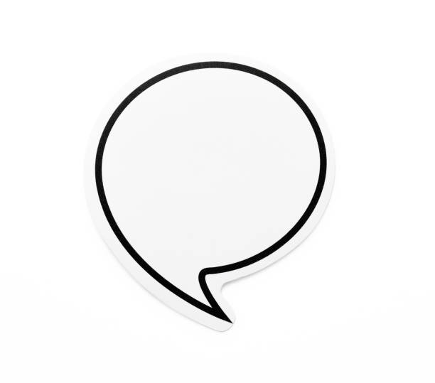 istock Isolated shot of speech bubble on white background 1459532949