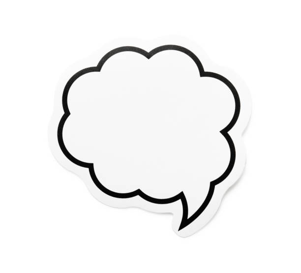 istock Isolated shot of speech bubble on white background 1459532951