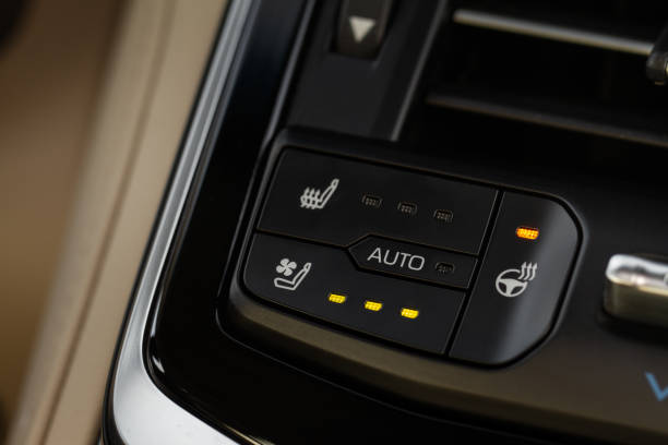 istock Seat heating in the car switched on. 1459546339