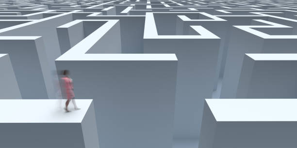 istock The concept of difficulty,  too many options 1459553045