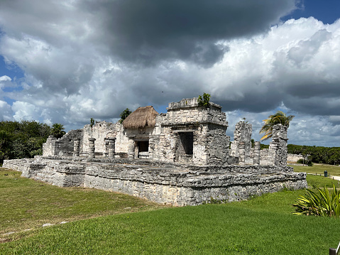Tulum City from Mexico monuments horizontal still