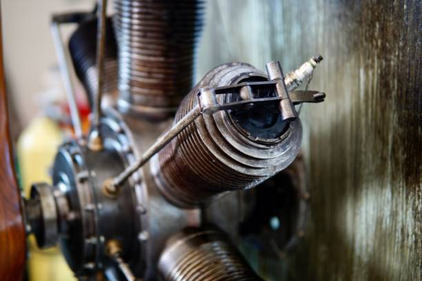 istock Closeup of the engine and spark plug with blurred background 1459564462