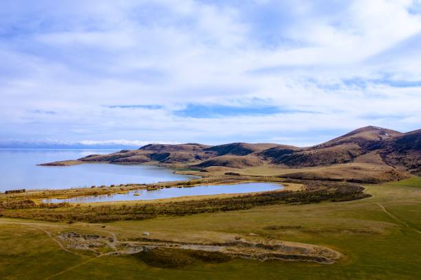 istock Beautiful view of the Sevan lake with hills in Armenia 1459565630
