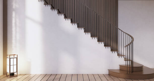 istock Muji style, Empty wooden room,Cleaning japandi room interior, 1459571321