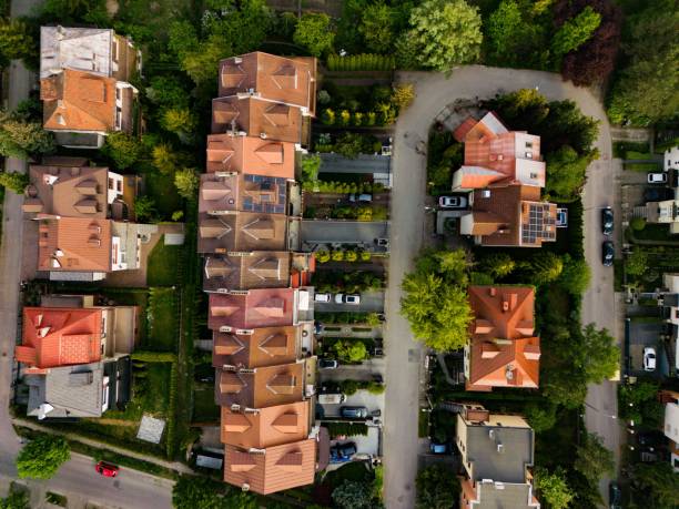 istock Aerial view of a settlement 1459572165
