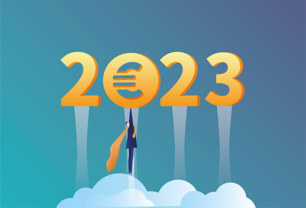 ilustrações, clipart, desenhos animados e ícones de superman, 2023 e euros - superhero currency heroes savings