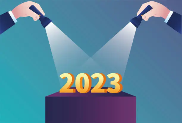 Vector illustration of Focus on 2023