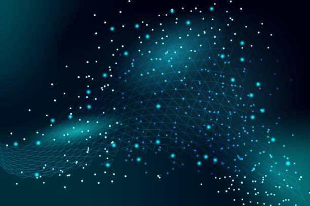 istock 3D rendering illustration of a space polygonal - innovative polymer structure 1459580244