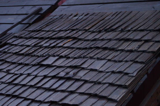 istock Closeup metal roof surface 1459583391