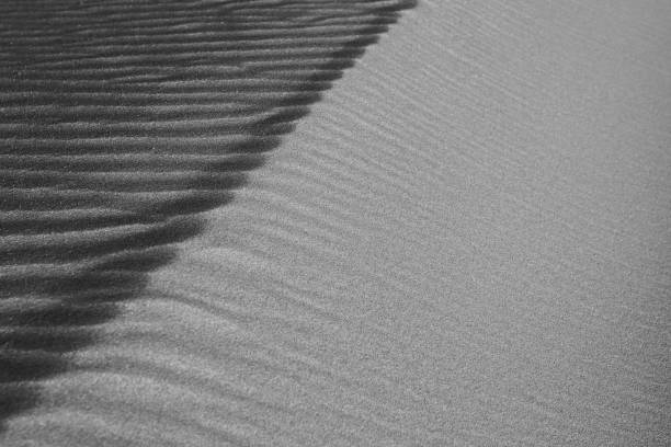 Monochrome picture of a sand