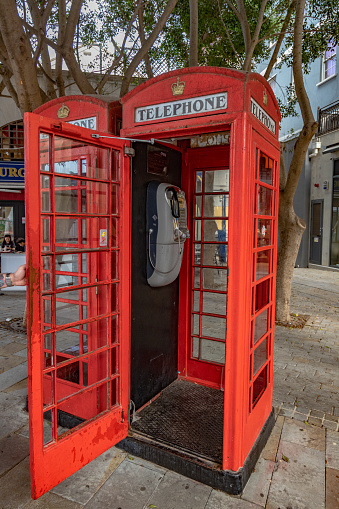 Iconic Red Telephone Booth From London, England