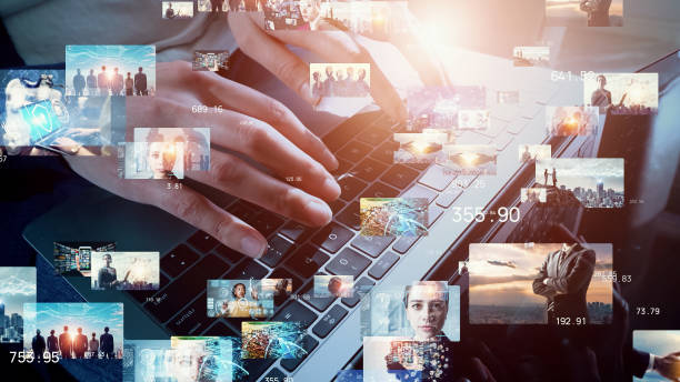 istock Digital contents concept. Crypto assets. Social networking service. Streaming video. communication network. 1459585236