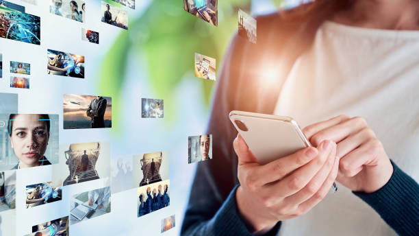 istock Digital contents concept. Crypto assets. Social networking service. Streaming video. communication network. 1459585305