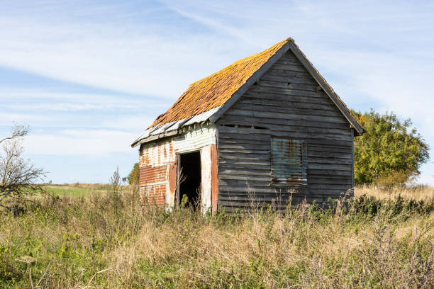 istock old rustic wooden farm shed 1459586329