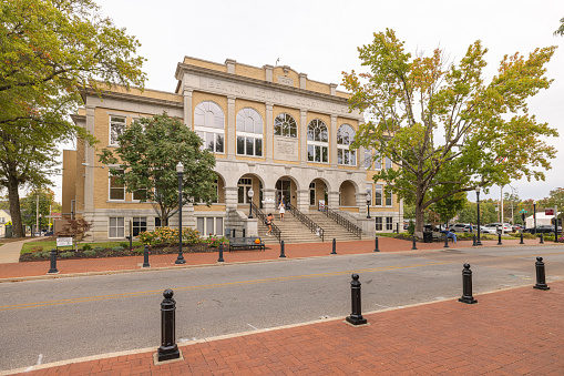 Bentonville, Arkansas, USA - October 16, 2022: The Benton County Courthouse