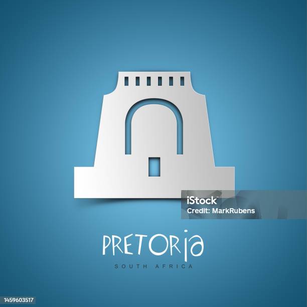 Pretoria South Africa Blue Greeting Card Stock Photo - Download Image Now - Architecture, Blue, Building Exterior