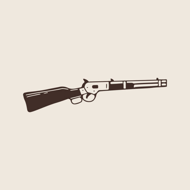 ilustraciones, imágenes clip art, dibujos animados e iconos de stock de boceto de pistola dibujar a mano - tattoo gun