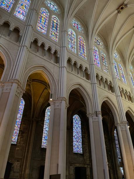 istock Outstanding and charming view inside the Chartres Cathedral 1459608817