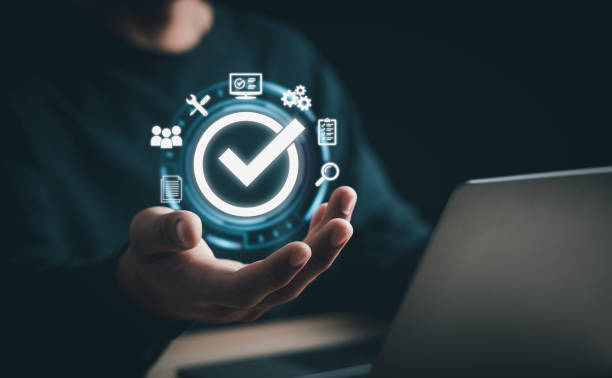istock Quality control standards, Guarantee, Standards, ISO. Business technology concepts. 1459610075