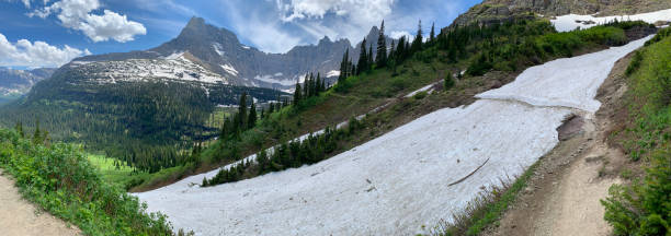 Glacier National Park, Montana, Iceberg Lake Trail stock photo