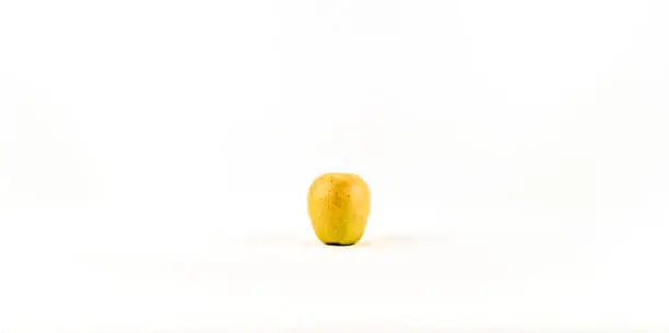 Photo of Fresh ripe yellow on white background isolated.