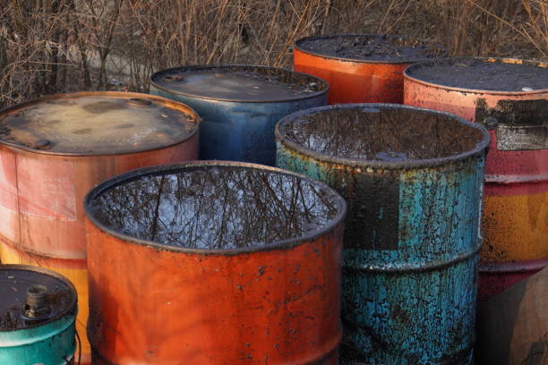 istock close up of used oil drum 1459622021