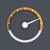 istock Speedometer gauge dial vector icon isolated 1459627211