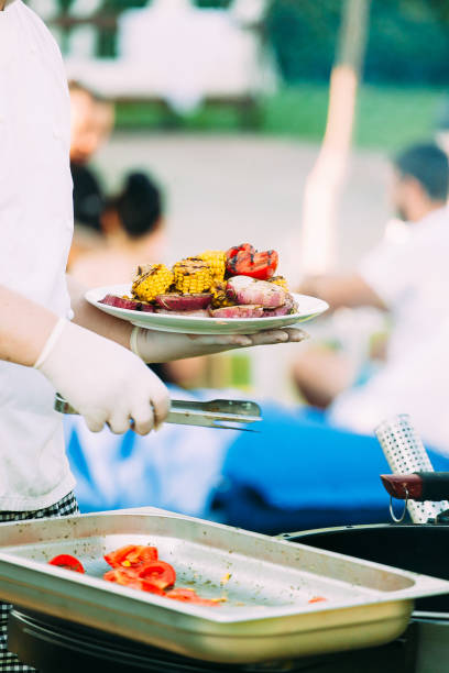 istock Grilling vegetables for an outdoor party 1459630098