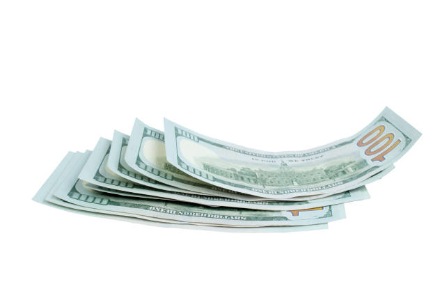 istock dollars, banknotes on white background. Top view. black friday, sale 1459631603