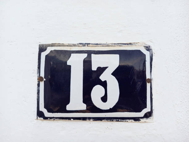 istock 13 metal number with spare and copy space 1459632722