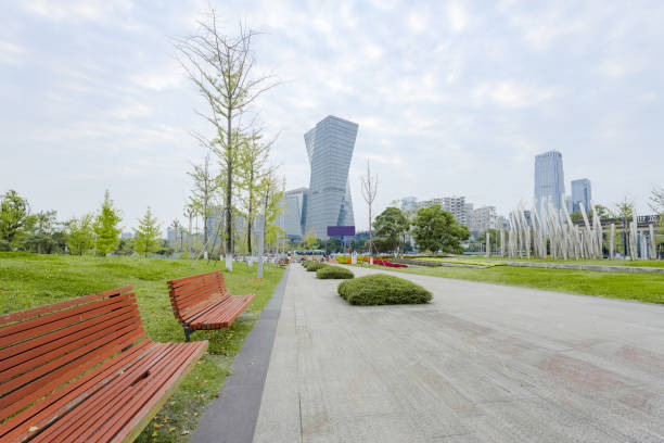 istock Modern Urban Architecture in Chengdu in Sunny Days 1459632973