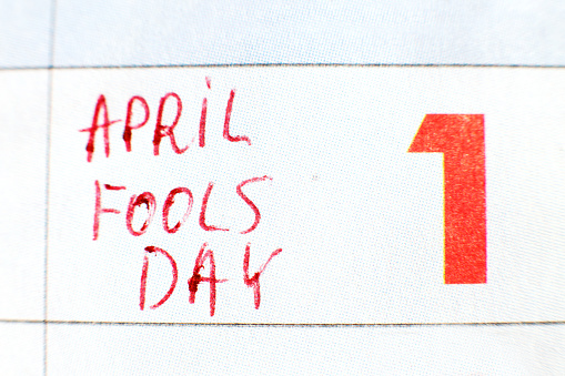 its 1st april fools day on the calendar.