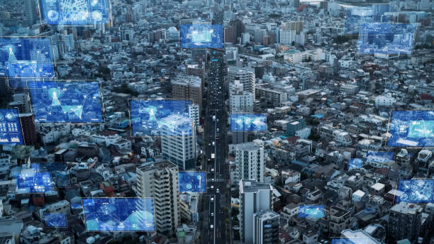istock Transportation and technology concept. ITS (Intelligent Transport Systems). Mobility as a service. 1459640492