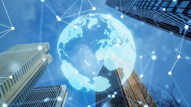 istock Global communication network concept. Social media. Worldwide business. 1459640908