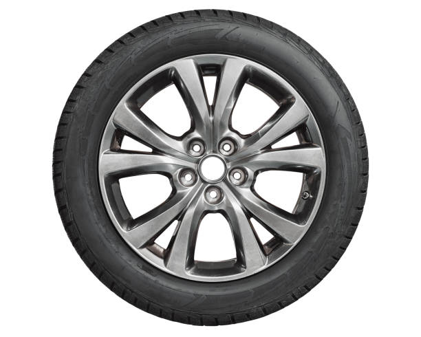 격리 된 투명 png 배경에 무료로 alurim이있는 자동차 타이어입니다. - tire rim 뉴스 사진 이미지